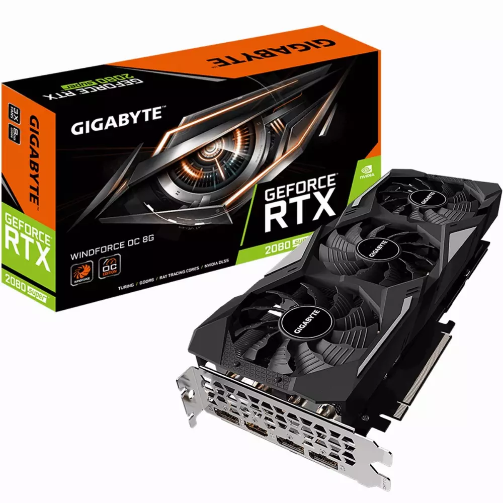 Видео карта GIGABYTE GeForce RTX 2080 SUPER WINDFORCE OC 8G