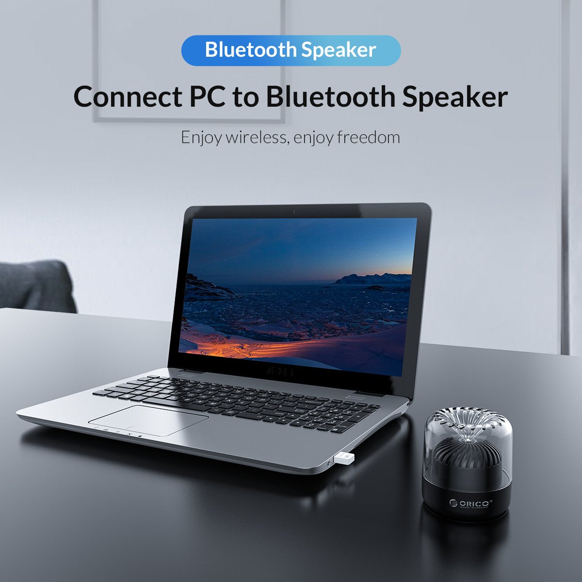 Блутут адаптер Orico BTA-409-BK Bluetooth 4.0 USB adapter Black