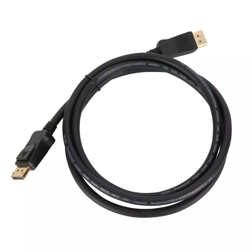VCom Кабел Display Port 1.4 DP M / M - 8K Black - CG632-1.5m