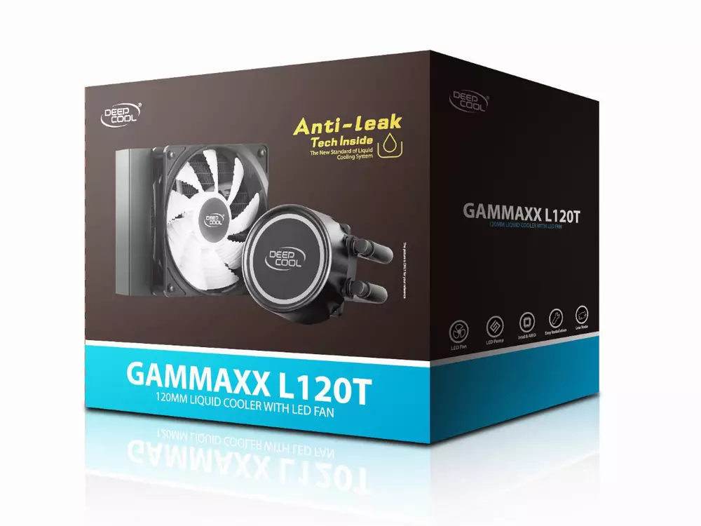 Водно охлаждане за процесор DeepCool GAMMAXX L120T BLUE