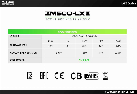 Захранване Zalman ZM500-LXII 500W PSU