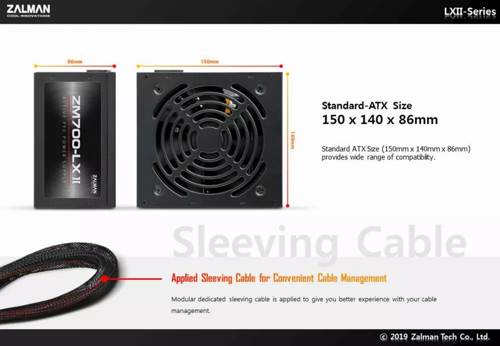 Захранване Zalman ZM500-LXII 500W PSU