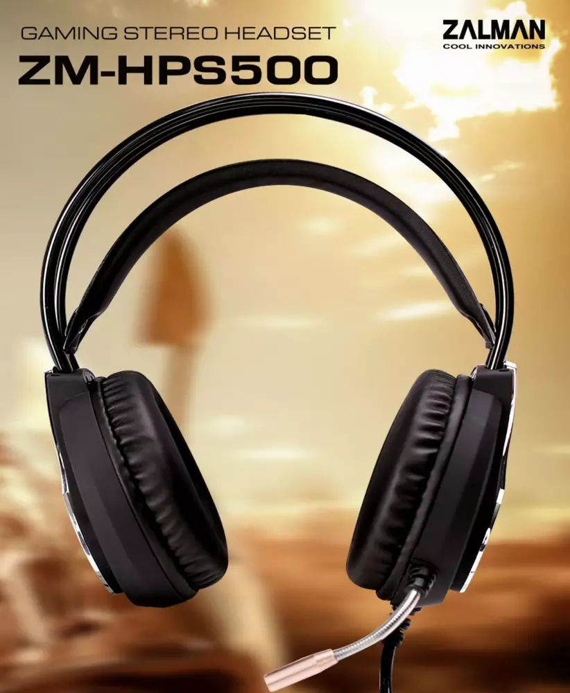 Zalman геймърски слушалки Headphones with mic Gaming ZM-HPS600