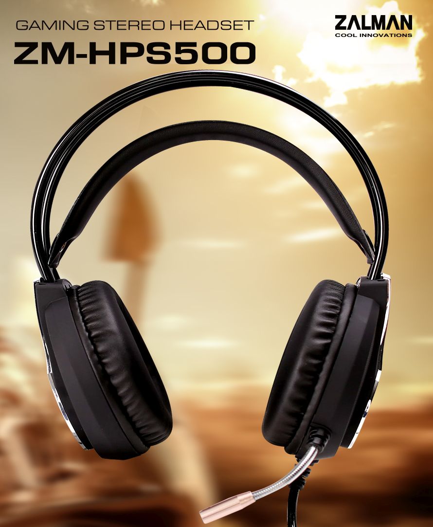 Zalman геймърски слушалки Headphones with mic Gaming ZM-HPS500