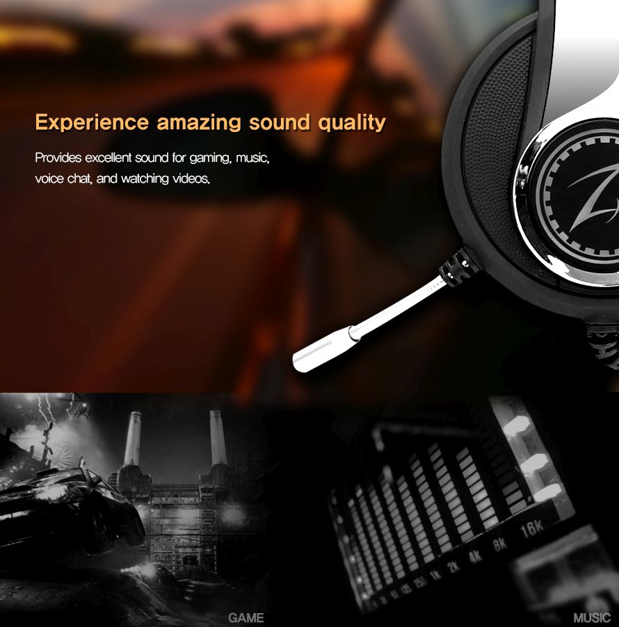 Zalman геймърски слушалки Headphones with mic Gaming ZM-HPS500