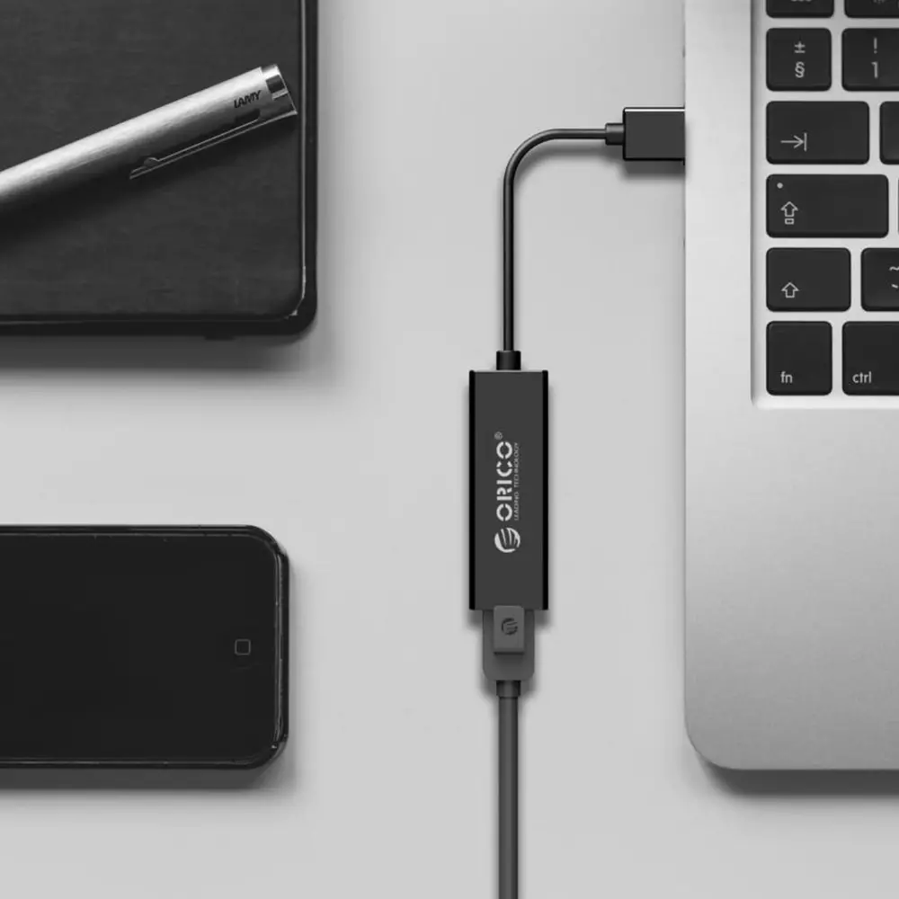 Orico адаптер USB3.0 to LAN Gigabit 1000Mbps black - UTJ-U3