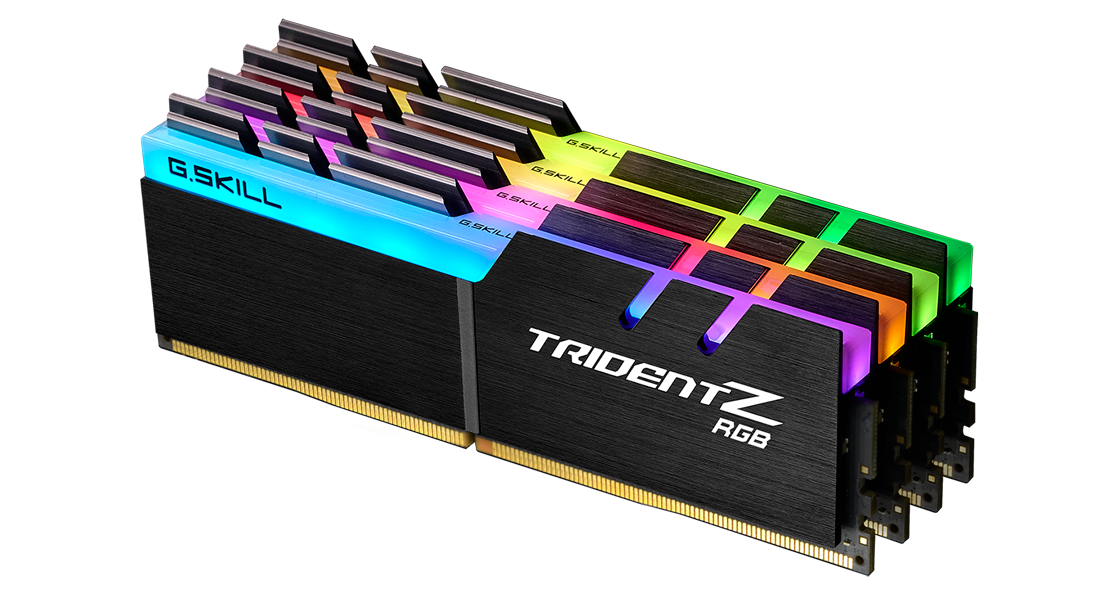 Памет G.SKILL Trident Z RGB 64GB (4x16GB) DDR4 3600MHz CL17 