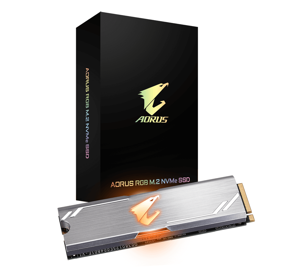 Диск SSD Gigabyte Aorus RGB 512GB M.2 PCIe NVMe 3.0 x4 
