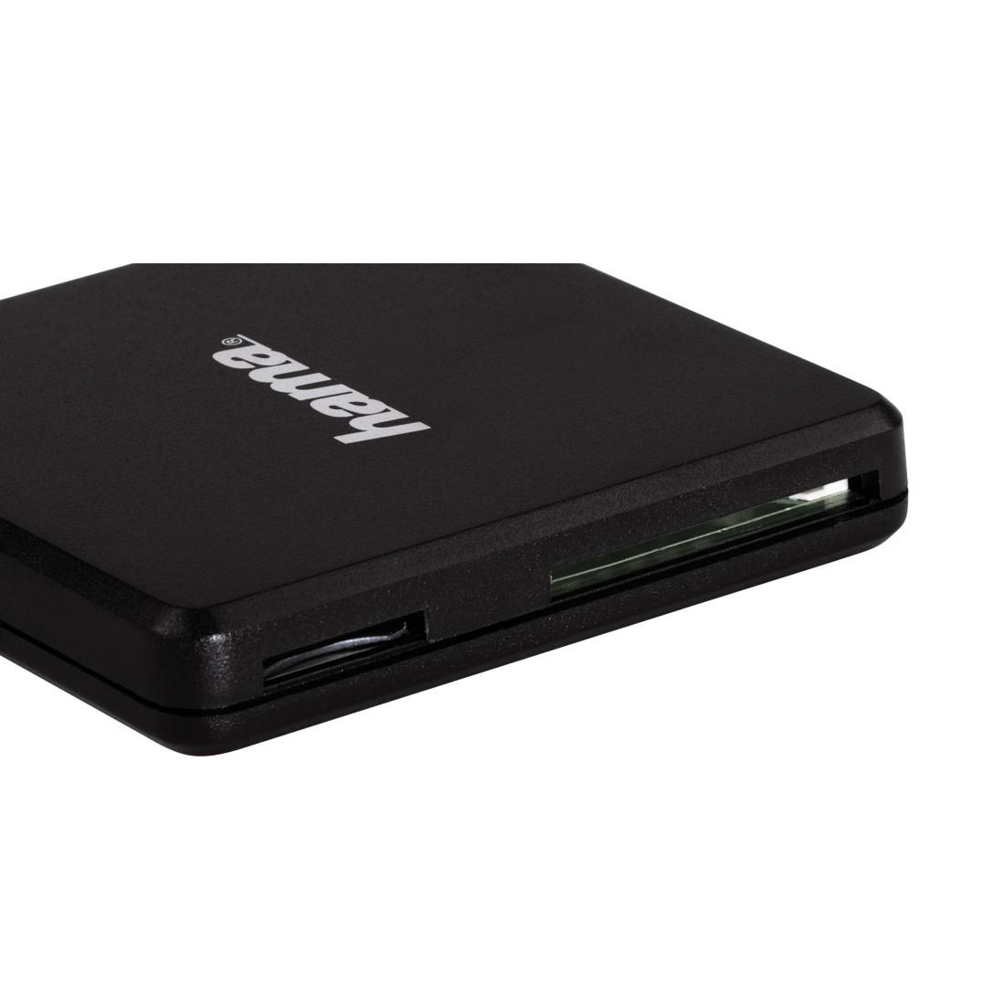 Четец за карти HAMA Multi, USB 3.0, SD/microSD/CF, 5 Gbps, Черен