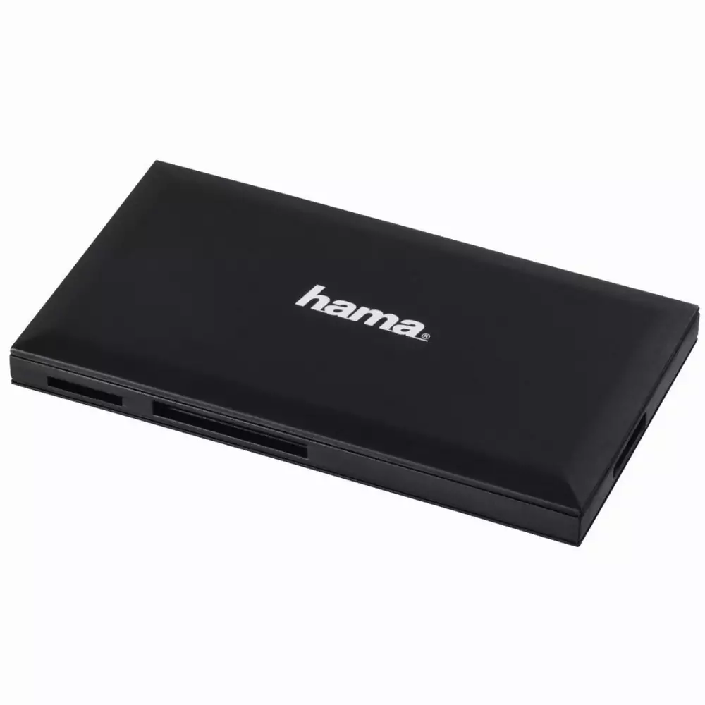 Четец за карти HAMA Multi-Card Reader, USB 3.0, SD/microSD/CF/MS, 5 Gbps, Черен