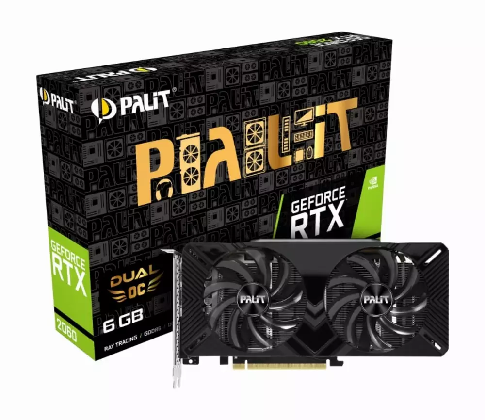 Видео карта PALIT GeForce RTX 2060 Dual OC 6G