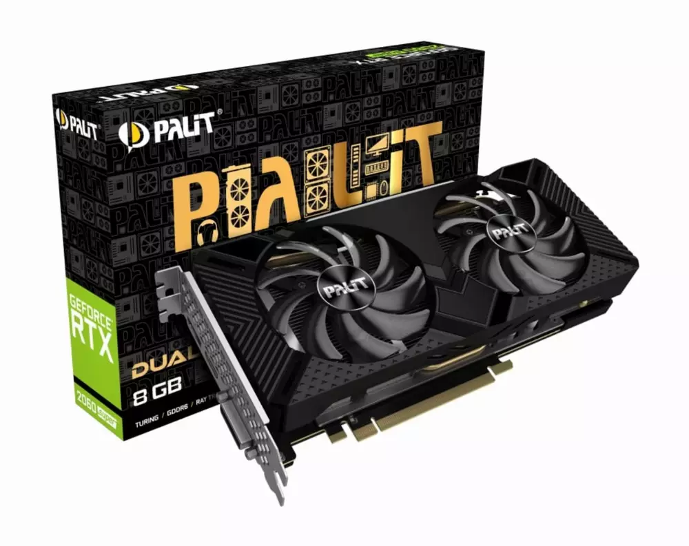 Видео карта PALIT GeForce RTX 2060 SUPER DUAL 8G