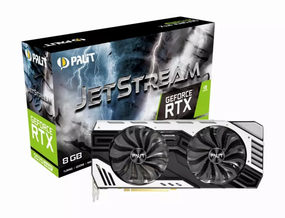 Видео карта PALIT GeForce RTX 2070 SUPER JetStream 8G