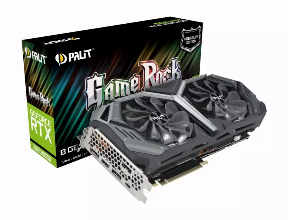 Видео карта PALIT GeForce RTX 2080 SUPER GameRock PREMIUM 8G