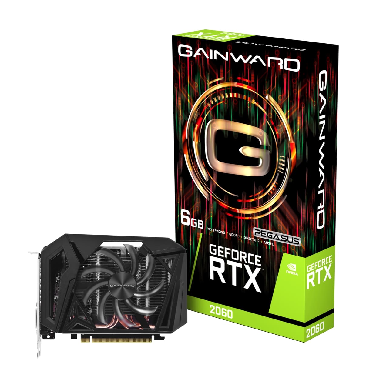 Видео карта GAINWRD GeForce RTX 2060 Pegasus 6GB