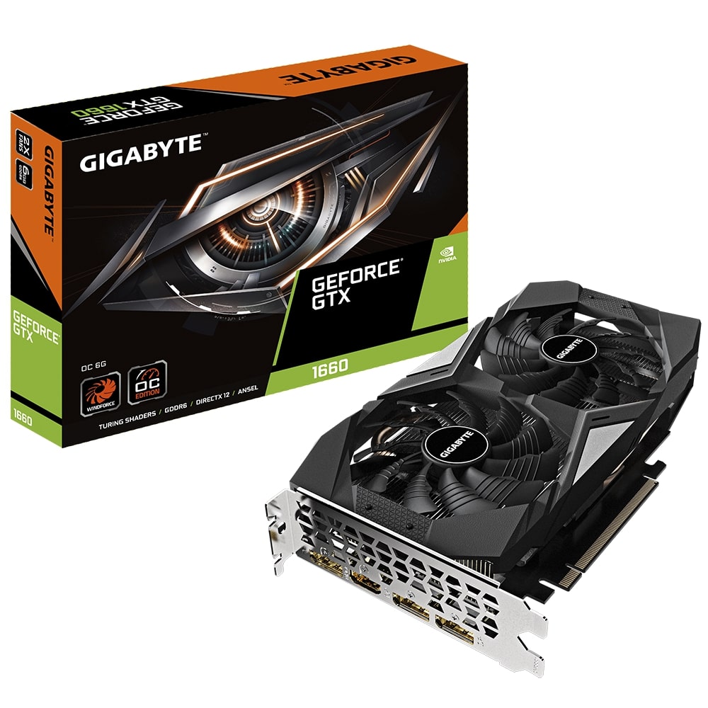 Видео карта GIGABYTE GeForce GTX 1660 OC 6G
