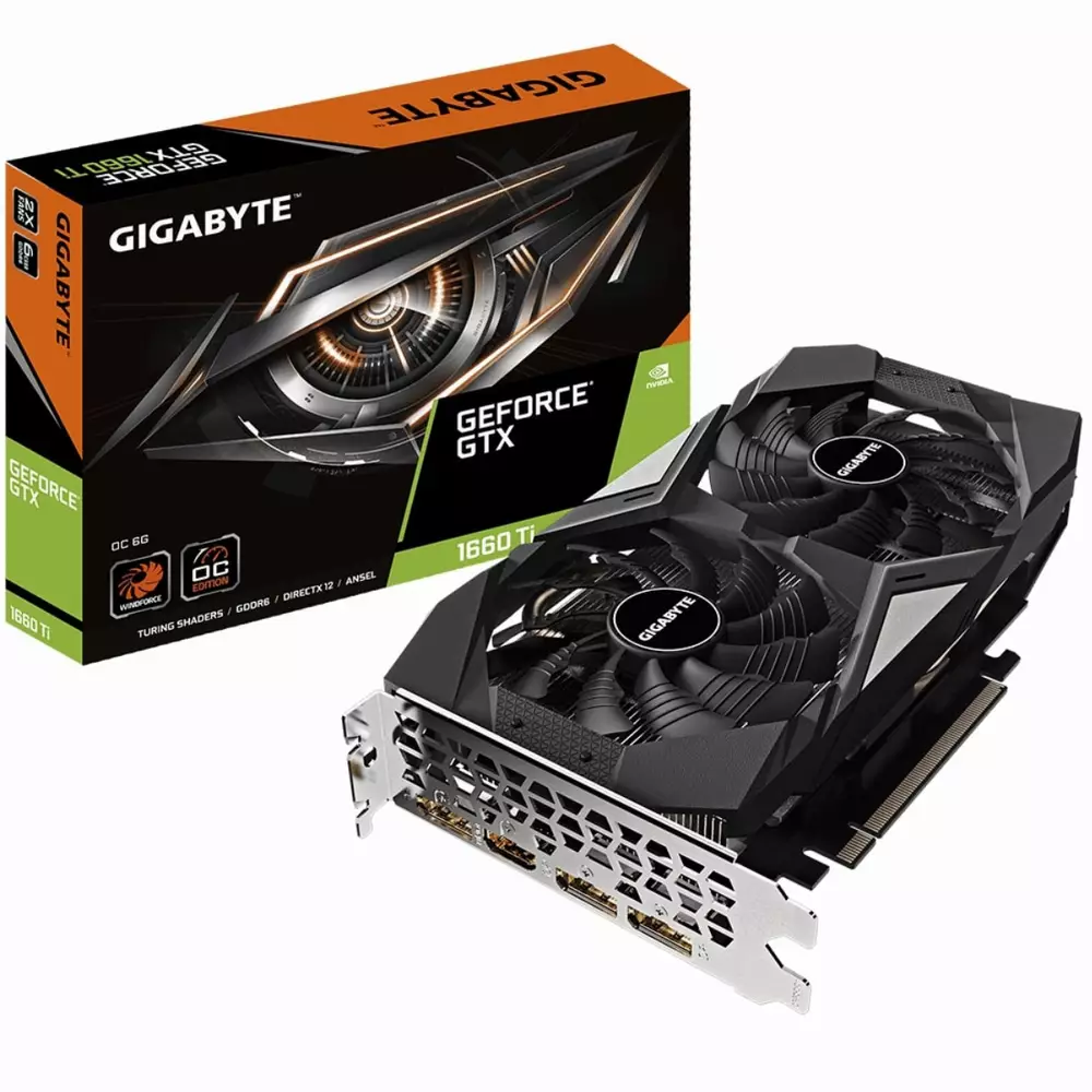 Видео карта Gigabyte GeForce GTX 1660 Ti OC 6G