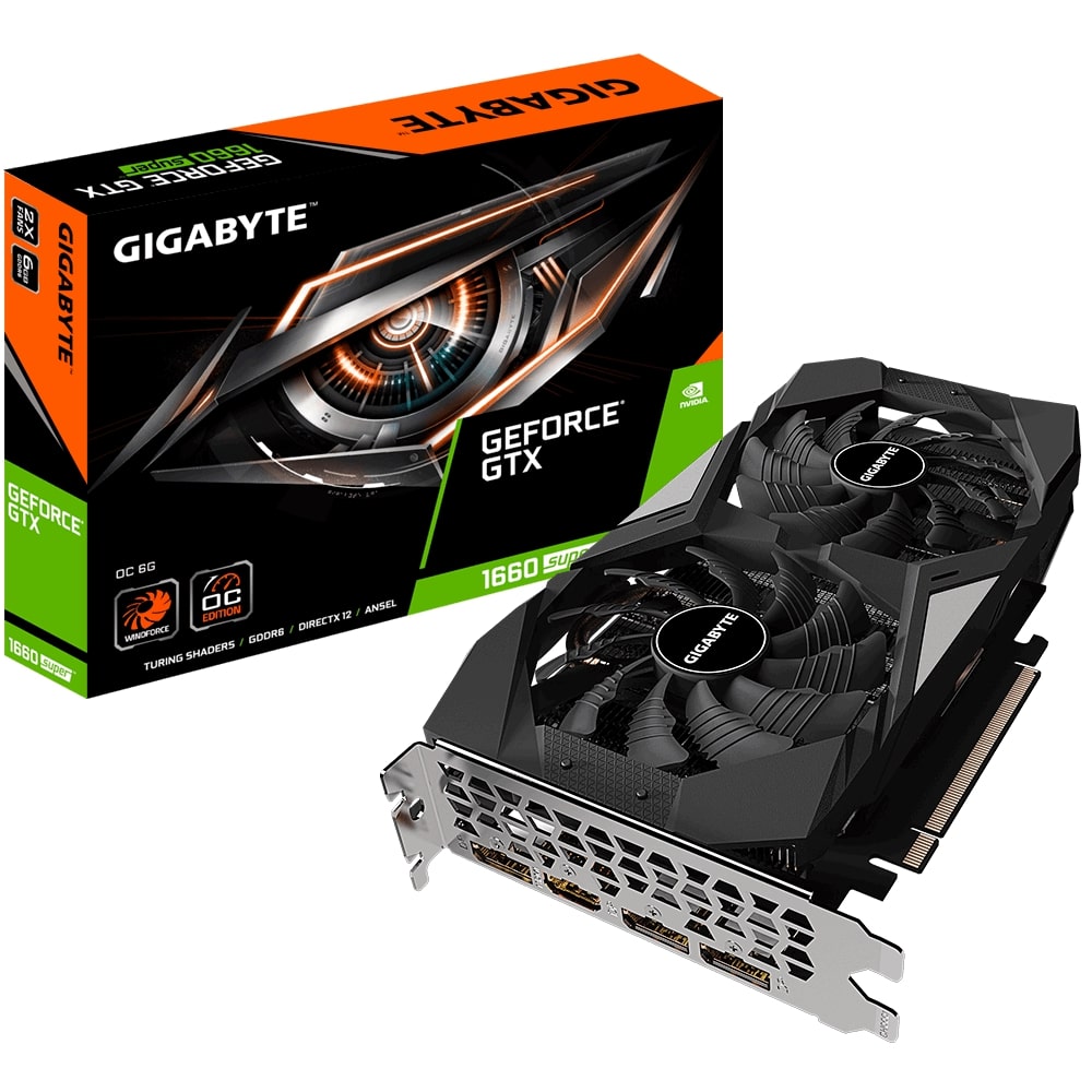 Видео карта Gigabyte GeForce GTX 1660 SUPER OC 6G