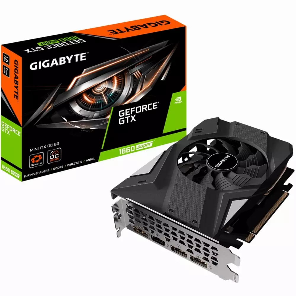 Видео карта GIGABYTE GeForce GTX 1660 SUPER MINI ITX OC 6G