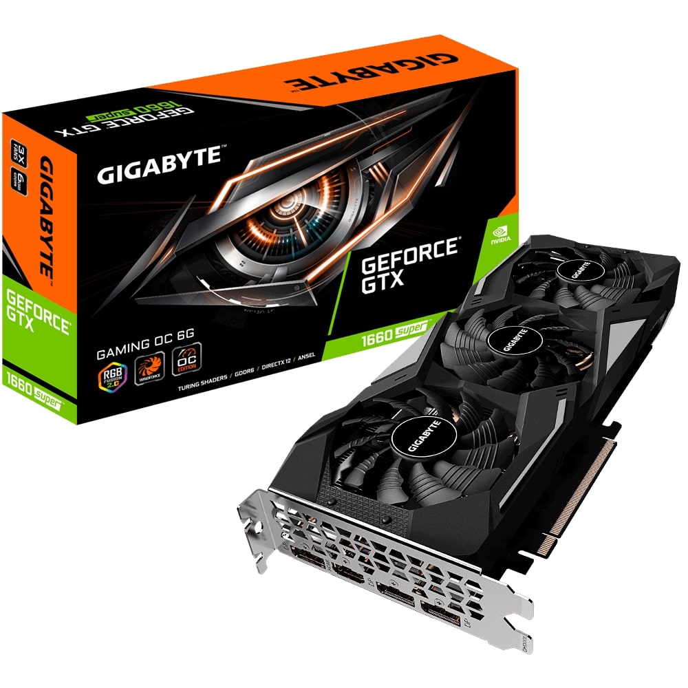Видео карта GIGABYTE GeForce GTX 1660 SUPER GAMING OC 6G