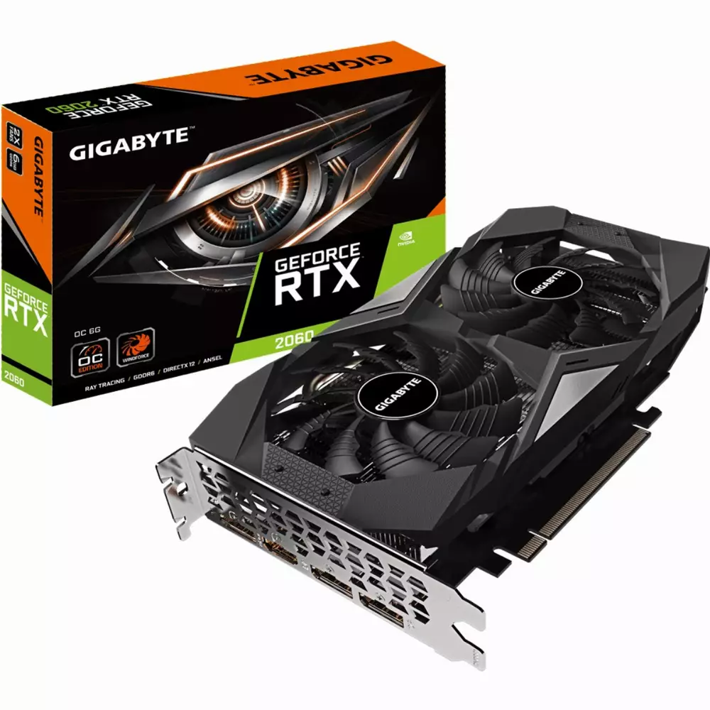 Видео карта GIGABYTE GeForce RTX 2060 OC 6G