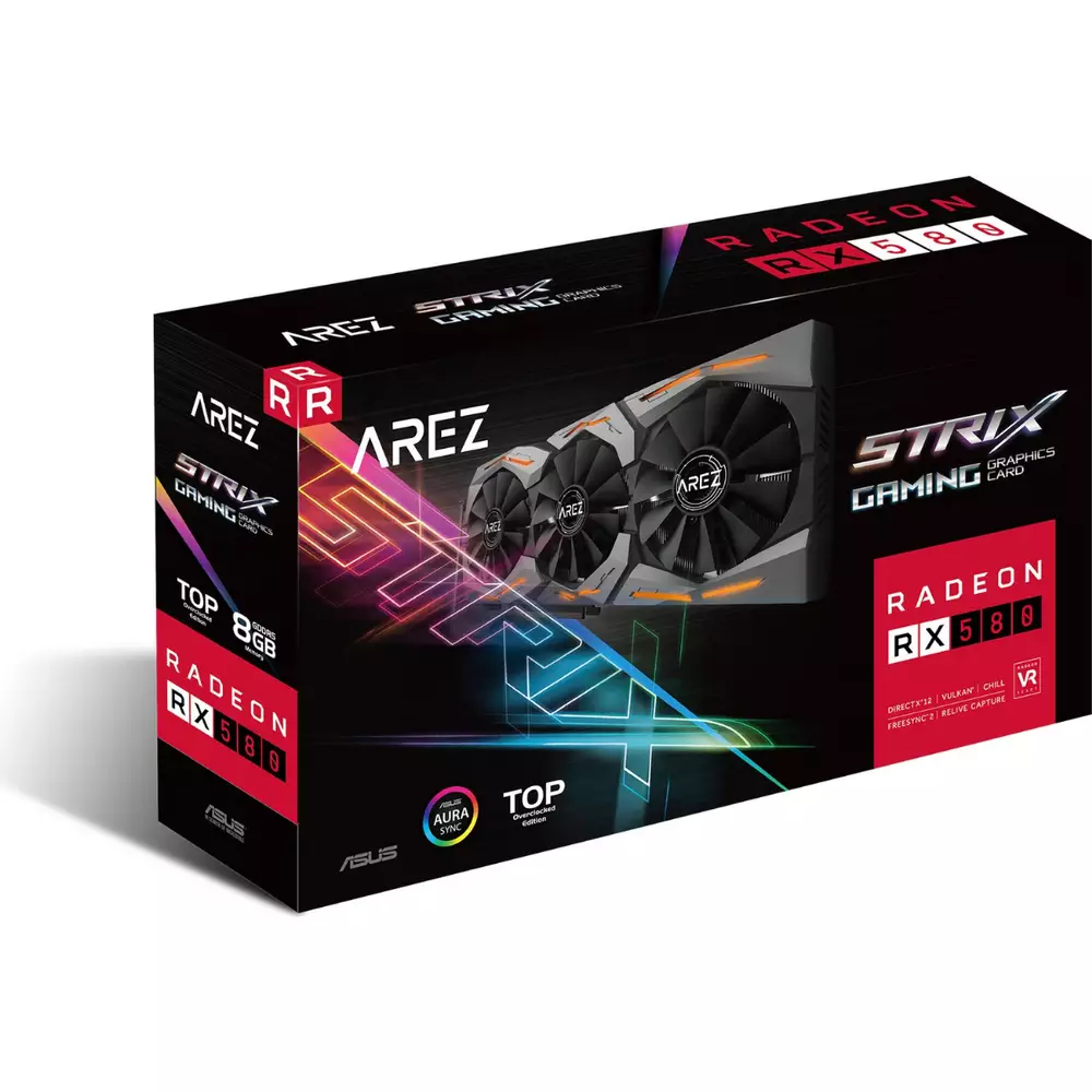 Видео карта ASUS AREZ Strix Radeon RX 580 TOP edition 8GB