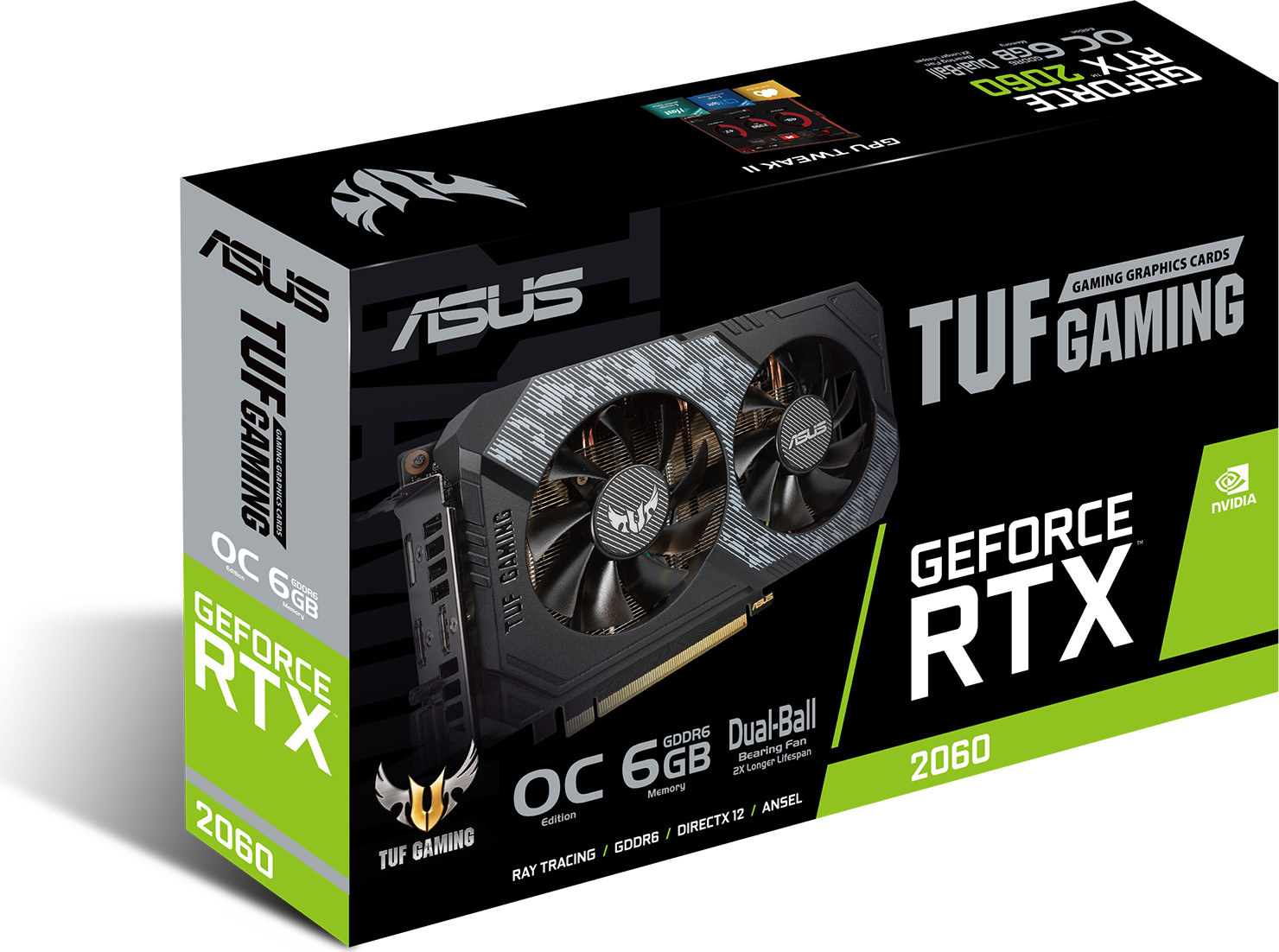 Видео карта ASUS TUF Gaming GeForce RTX 2060 OC edition 6GB