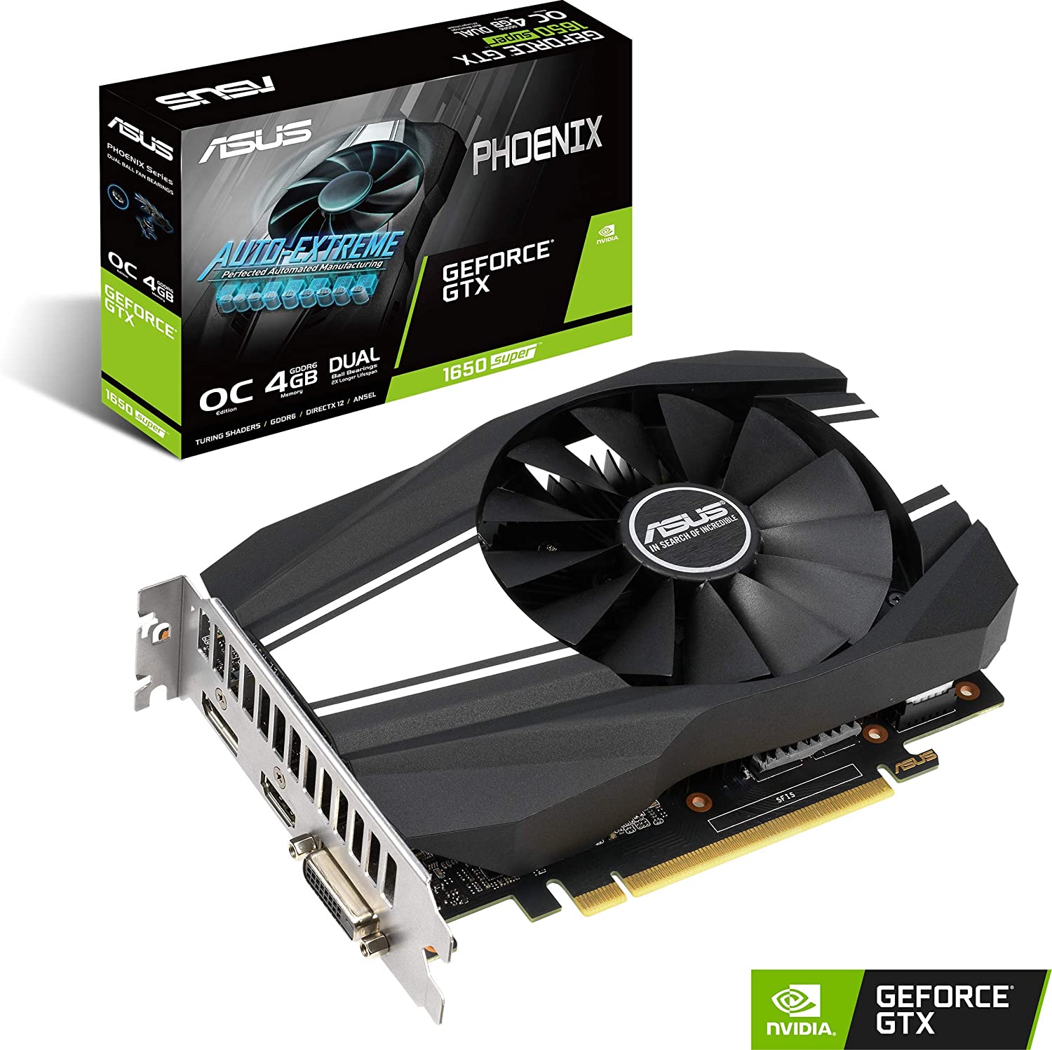 Видео карта ASUS Phoenix GeForce GTX 1650 SUPER OC Edition 4GB
