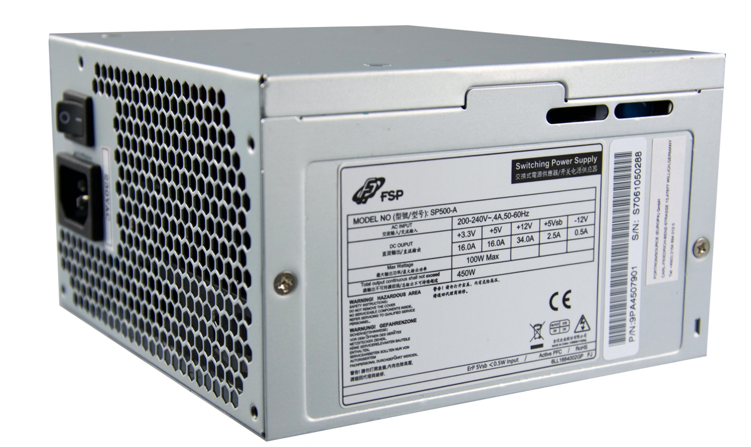 Захранване FORTRON SP500-A 450W PSU