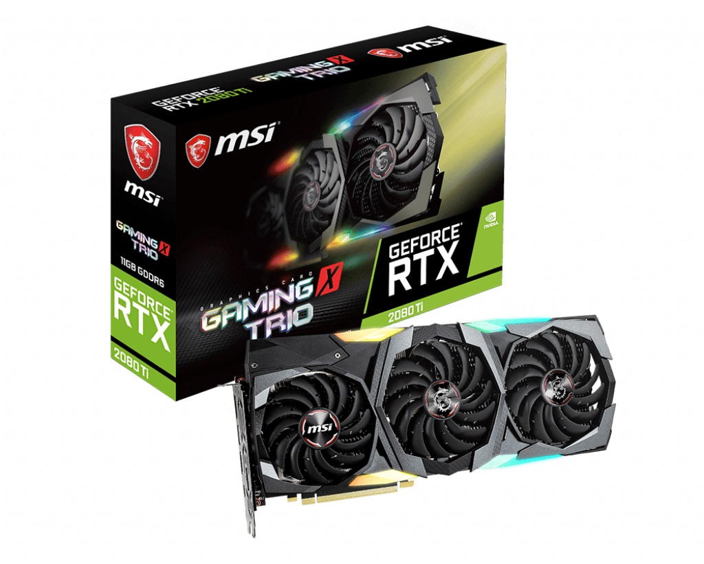 Видео карта MSI GeForce RTX 2080 TI GAMING X TRIO 11GB
