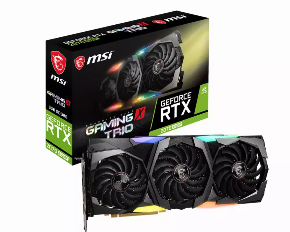 Видео карта MSI GeForce RTX 2070 SUPER GAMING X TRIO 8GB
