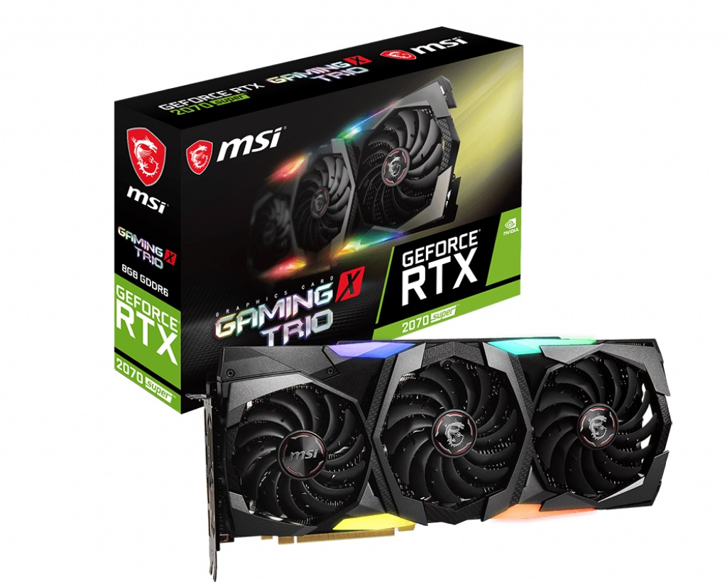 Видео карта MSI GeForce RTX 2070 SUPER GAMING X TRIO 8GB