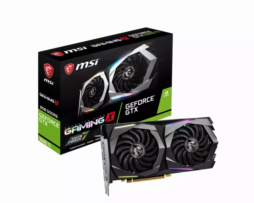 Видео карта MSI GeForce GTX 1660 TI GAMING X 6G