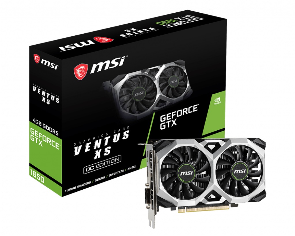 Видео карта MSI GeForce GTX 1650 VENTUS XS 4G