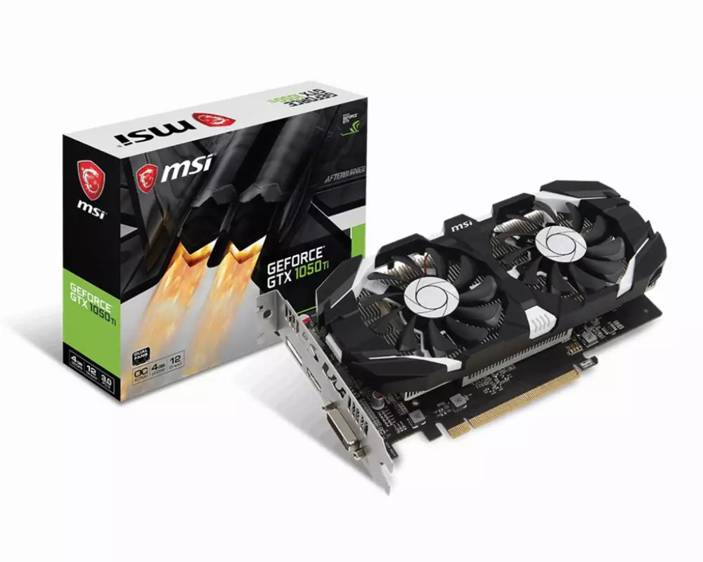 Видео карта MSI GeForce GTX 1050 TI 4GT OC