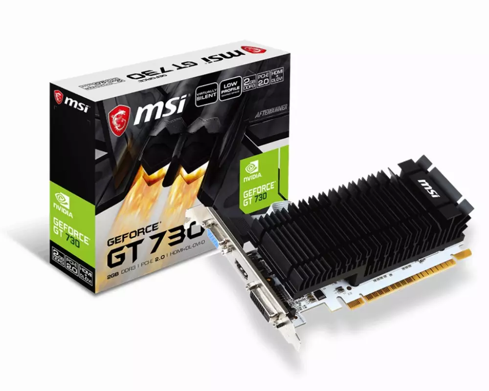 Видео карта MSI GeForce GT 730 2GB DDR3 (N730K-2GD3H/LP)