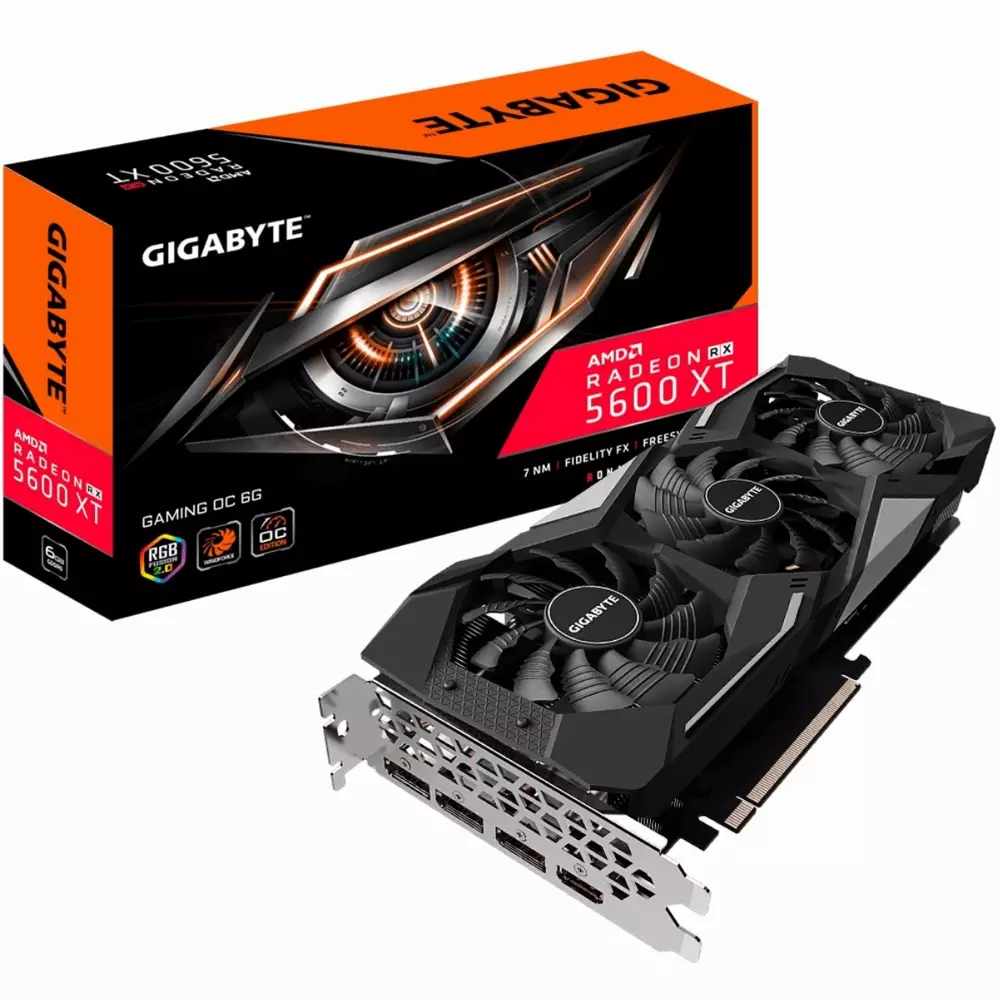 Видео карта GIGABYTE Radeon RX 5600 XT GAMING OC 6G rev. 2.0