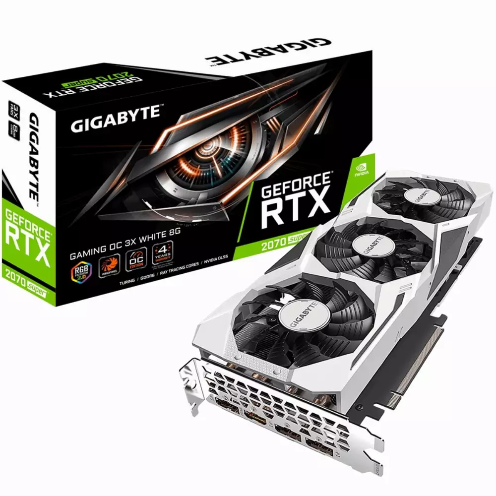 Видео карта GIGABYTE GeForce RTX 2070 SUPER GAMING OC 3X WHITE 8G