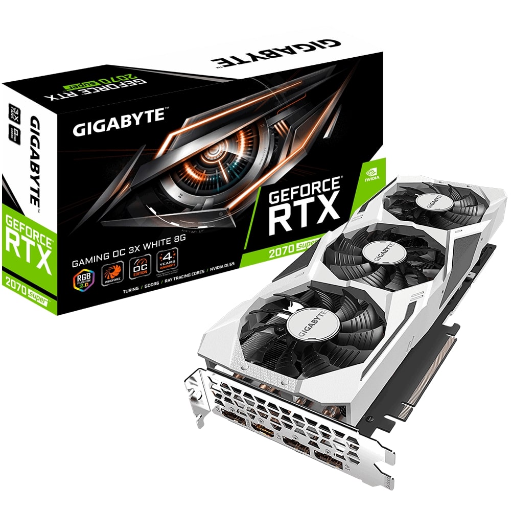 Видео карта GIGABYTE GeForce RTX 2070 SUPER GAMING OC 3X WHITE 8G