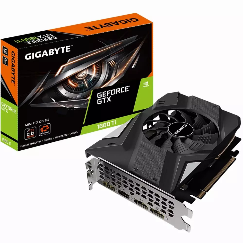 Видео карта GIGABYTE GeForce GTX 1660 Ti MINI ITX OC 6G