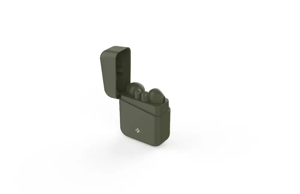 Блутут слушалки-тапи с докинг кутийка MyKronоz ZeBuds Lite, True Wireless, Kakhi