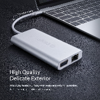 Orico докинг станция Type-C Docking Station Power Distribution - HDMI, USB3.0 x 2, LAN, SD, VGA, Audio - XC-304-SV