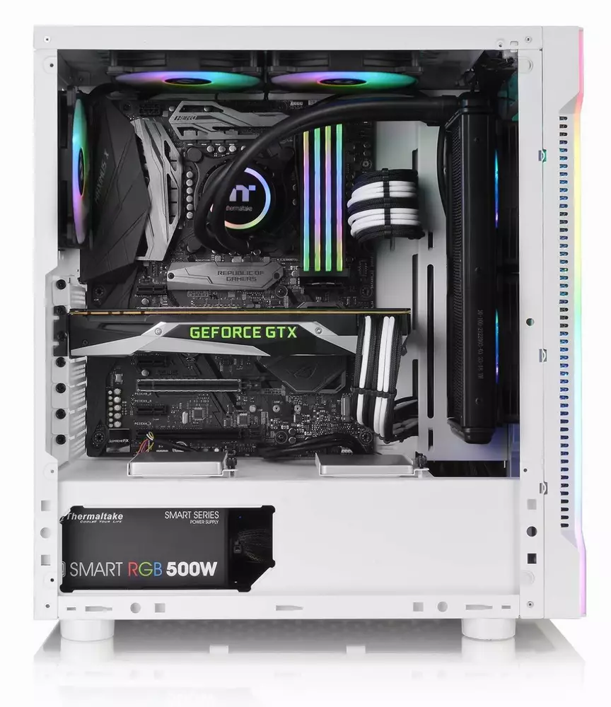 Кутия Thermaltake H200 TG Snow RGB