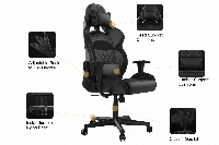 Gamdias геймърски стол Gaming Chair -  ZELUS E1 L Black