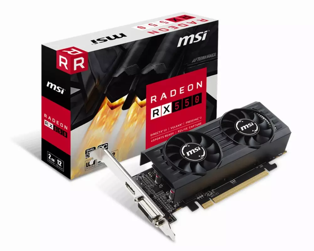 Видео карта MSI Radeon RX 550 2GT LP OC