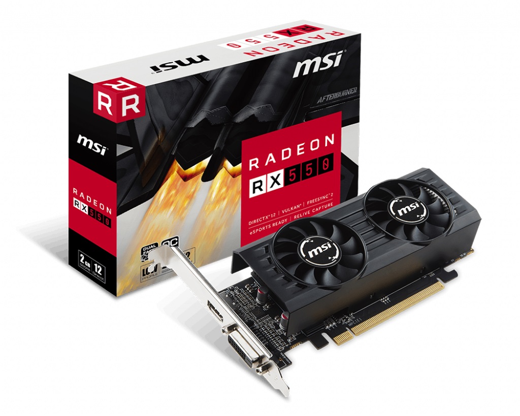 Видео карта MSI Radeon RX 550 2GT LP OC