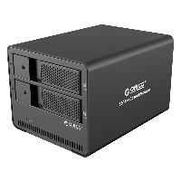 Външна кутия за два диска Orico 9528U3 Storage Case Dual Bay 3.5" Aluminium Black