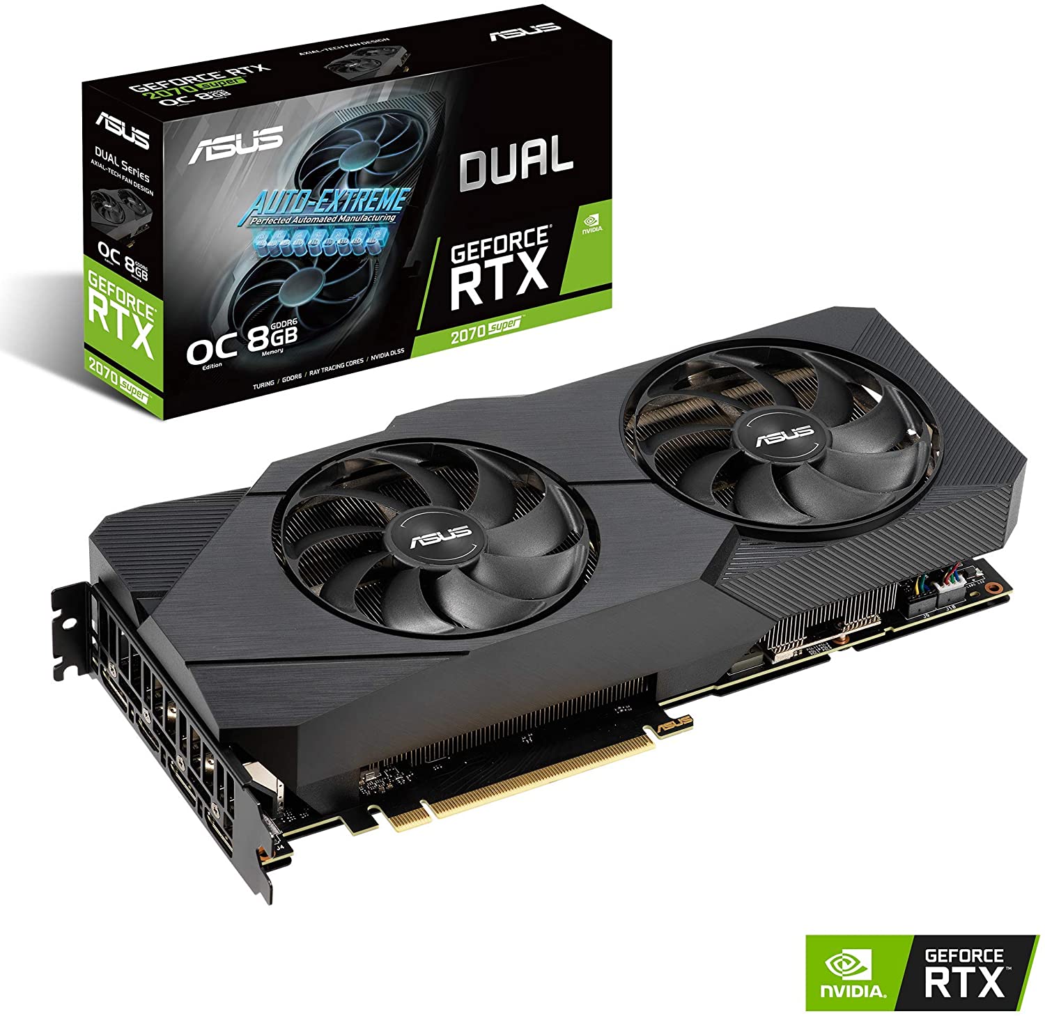 Видео карта ASUS Dual GeForce RTX 2070 SUPER EVO OC Edition 8GB