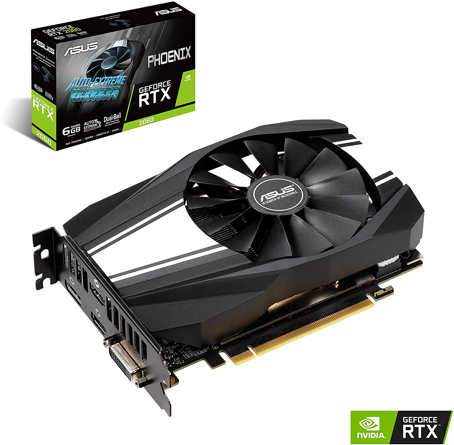 Видео карта ASUS Phoenix GeForce RTX 2060 6GB