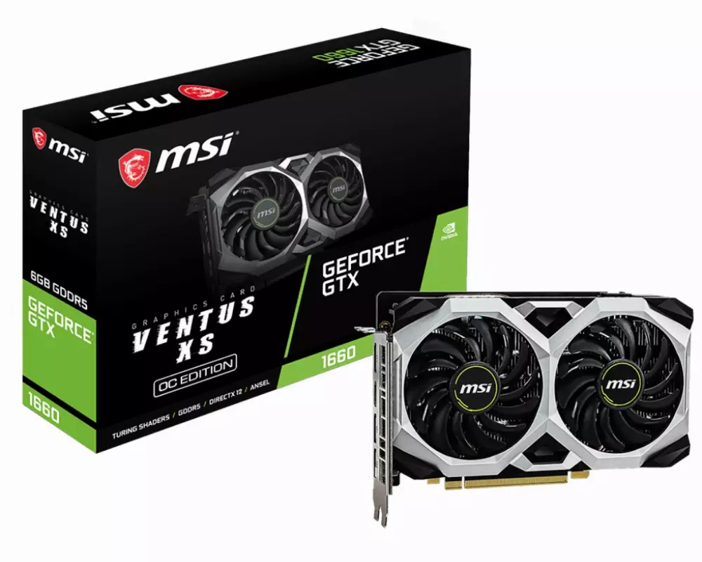 Видео карта MSI GeForce GTX 1660 VENTUS XS 6G OC